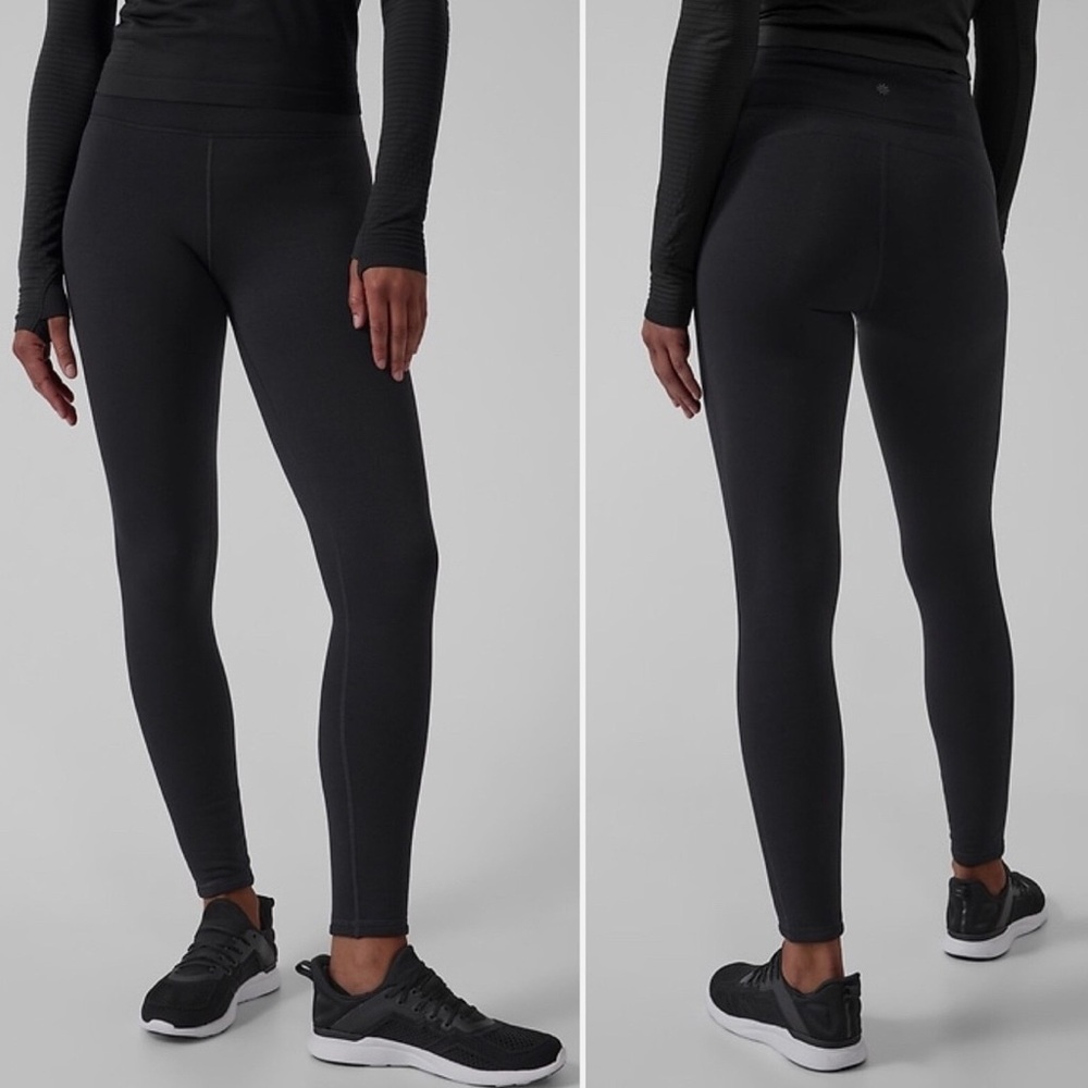 ATHLETA Altitude Tight Polartec Power Stretch Legging Pant Black Thick Winter 2X